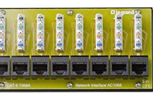 On-q Rj45 Wiring Diagram Amazon Com Legrand On Q Ac1068 8 Port Cat 6 Network Interface