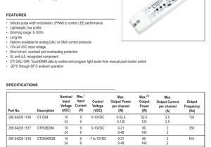 Optotronic Ot Dim Wiring Diagram Led Dimming Control Interfaces Custom Litepad Manualzz Com