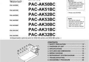 Pac Os 5 Wiring Diagram Mitsubishi Pac Ak53bc Service Manual Manualzz