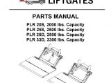 Palfinger Crane Wiring Diagram Interlift Plr Liftgate Parts Manual by the Liftgate Parts Co issuu