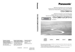 Panasonic Cq C1300u Wiring Diagram Cq C9701u Panasonic Car Stereo Wma Mp3 Cd Player W Oel Display Manual