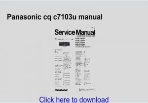 Panasonic Cq Df583u Wiring Diagram Panasonic Cq Vd7003u Stereo Wiring Diagram Panasonic Stereo Wiring