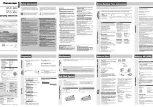 Panasonic Cq Vx100u Wiring Diagram Cq C1301u Panasonic Car Stereo Wma Cd Player Receiver Manual