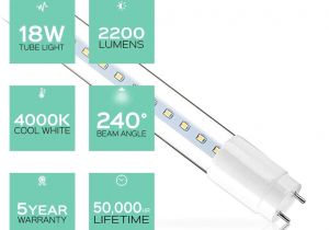 Parmida Led T8 Wiring Diagram Luxrite T8 4ft Led Light Tube 32w Replacement 4000k Cool White 2200 Lumens T8 Led Replacement 18w 4ft Led Bulbs G13 Base Clear Cover Ul