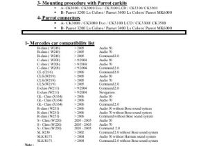 Parrot Ck3200 Wiring Diagram Wiring for Mercedes Audio System Audio 50 Audio 70 Parrot Parrot Ck3200 Wiring Diagram Wiring for Mercedes Audio System Audio 50 Audio 70 Parrot