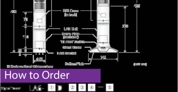 Patlite Wiring Diagram La6 5dtnwb Poe Patlite Light towers Led Stack Lights