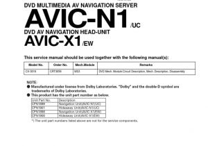 Pioneer Avic-n1 Wiring Diagram Pioneer Avic N1 Avic X1 Pdf Laser Electrical Connector Pioneer Avic-n1 Wiring Diagram Pioneer Avic N1 Avic X1 Pdf Laser Electrical Connector