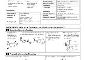 Pir Motion Sensor Light Wiring Diagram Honeywell 5800pir Od Install Guide