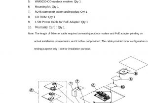 Poe Cable Wiring Diagram Wm5030od Wimax Outdoor Modem User Manual Wm5030 Od Qig V1 3 Tecom