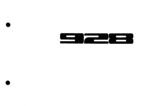 Porsche 928 Wiring Diagram 1989 Porsche 928 Service Repair Manual