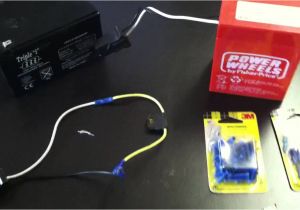 Power Wheels Bigfoot Wiring Diagram How to Make Power Wheels Faster Modify 6 Volts to 12 Volts Youtube