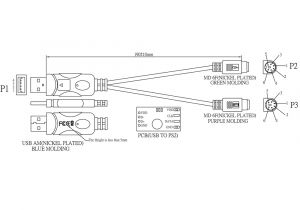 Ps2 Keyboard to Usb Wiring Diagram Intelligent Usb to Ps 2 Adapter Showmecables Com