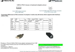 Ps2 Keyboard to Usb Wiring Diagram Male Usb to Ps 2 Wiring Diagram Usb to Micro Usb Wiring Diagram Me