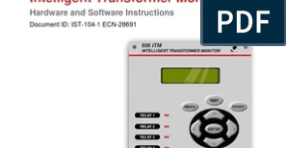 Qualitrol Liquid Level Gauge Wiring Diagram Qualitrol ist 104 1 Itm505 Hw Sw Instructions Rev 28691 Relay Switch