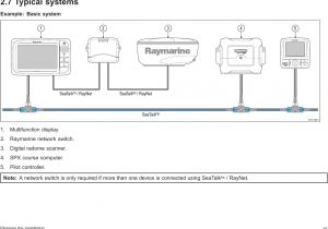 Raymarine Smartpilot Wiring Diagram Raymarine Uk Wfbt1 Multi Function Marine Display Unit with Gps Wifi