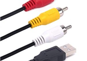 Rca to Vga Wiring Diagram Amazon Com Neortx Usb to Rca Cable 1 5m Usb Male to 3 Rca Male