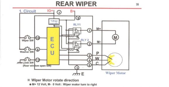 Rear Wiper Motor Wiring Diagram Rear Wiper Wiring Diagrams My Wiring Diagram