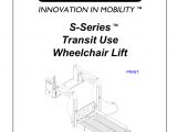 Ricon Lift Wiring Diagram S Series Transit Use Wheelchair Lift