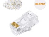 Rj45 Male Connector Wiring Diagram Amazon Com Cat6 Rj45 Ends Cablecreation 50 Pack Cat6 Connector