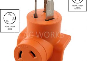 Roper Dryer Plug Wiring Diagram Ac Works 30 Amp 3 Prong Dryer Wall Outlet Adapter to L6 30 30a 250v Locking