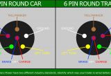 Round 4 Pin Trailer Wiring Diagram Pin Flat to 6 Pin Round Trailer Adapter Light Wiring Plug Connector