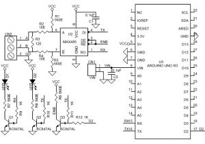 Rs 485 Wiring Diagram Rs485 Shield for Arduino Uno Schematic and Pcb Layout Circuit