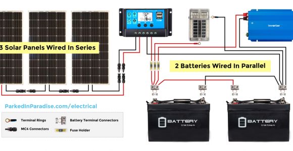 Rv solar Panel Installation Wiring Diagram solar Panel Calculator and Diy Wiring Diagrams for Rv and Campers