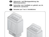 Sauna Heater Wiring Diagram Gebrauchs Und Montageanleitung Manualzz Com
