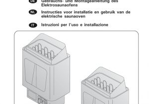 Sauna Heater Wiring Diagram Gebrauchs Und Montageanleitung Manualzz Com