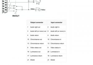 Scart to S Video Wiring Diagram Scart to Rca and S Video Adapter Pinout Diagram Pinouts Ru