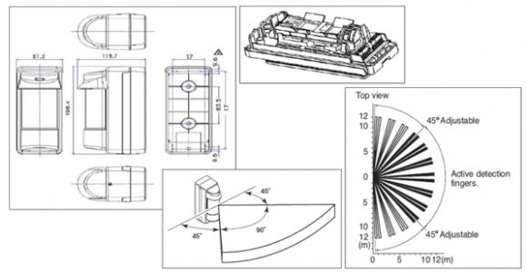 Security Motion Detector Wiring Diagram Honeywell 5800pir Od Wireless Outdoor Motion Detector
