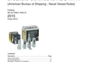 Shunt Trip Breaker Wiring Diagram Schneider 0613ct0601 Cover Fm Manualzz