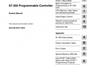 Siemens S7 200 Wiring Diagram Simatic S7 200 Programmable Controller Introducing the S7
