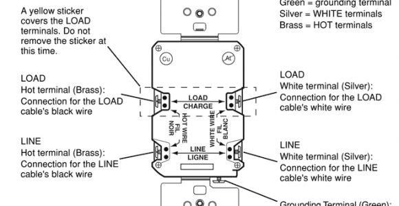Single Gfci Wiring Diagram Wiring A Gfci Outlet How to Wire Line and Load Schematics