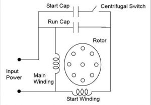 Single Phase Capacitor Start Run Motor Wiring Diagram Single Phase Motor Wiring Diagram with Capacitor Start