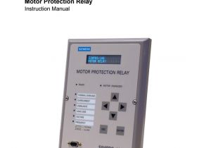 Smartcom Relay Wiring Diagram Simpro 100 Motor Protection Relay Prim 2400d by Francisco Poujol