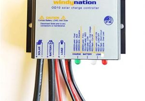 Solar Panel Charge Controller Wiring Diagram Amazon Com Windynation Waterproof 10a 12v solar Charge Controller
