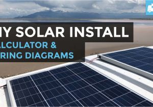 Solar Panel Regulator Wiring Diagram solar Panel Calculator and Diy Wiring Diagrams for Rv and Campers