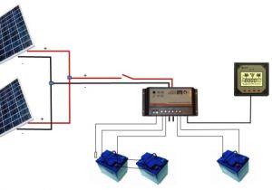 Solar Panel Wire Diagram Wiring solar Panels to Battery Bank Wiring Diagram Img