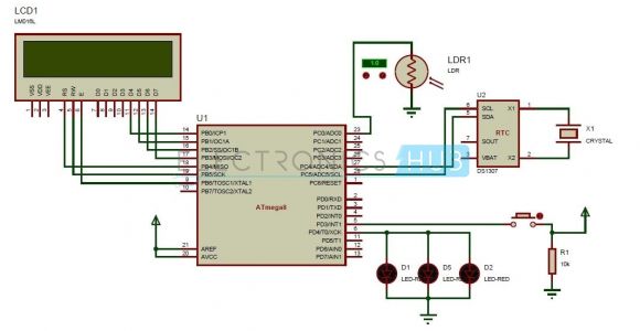 Solar Street Light Wiring Diagram Street Lights that Glow On Detecting Vehicle Movement Circuit
