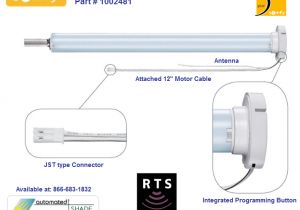 Somfy Motors Wiring Diagram somfy 1002481 R28 Rts Wirefree Roll Up Lift Motor Automated Shade