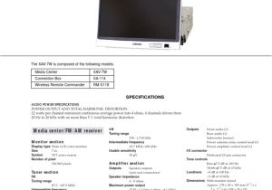 Sony Xav 63 Wiring Diagram sony Xav 7w Service Manual and Schematic Loudspeaker Electrical Sony Xav 63 Wiring Diagram sony Xav 7w Service Manual and Schematic Loudspeaker Electrical