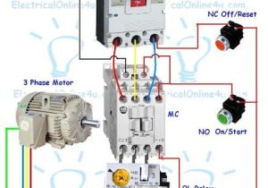 Square D Magnetic Motor Starter Wiring Diagram Contactor Wiring Guide for 3 Phase Motor with Circuit Breaker