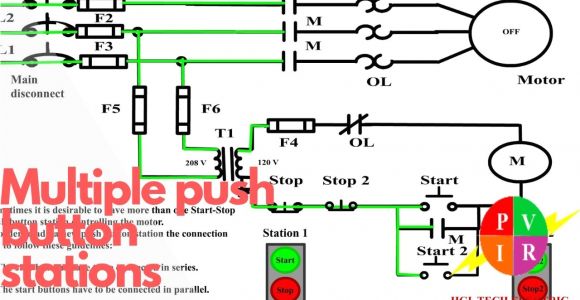 Start Stop button Wiring Diagram Square D Start Stop Station Wiring Diagram Wiring Diagram