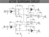 Stereo Volume Control Wiring Diagram Active Surround sound Circuit In 2019 Circuits Surround sound