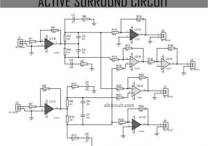 Stereo Volume Control Wiring Diagram Active Surround sound Circuit In 2019 Circuits Surround sound