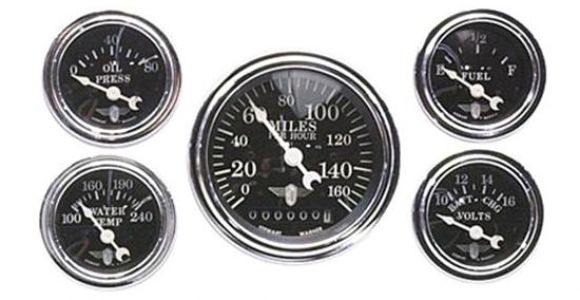 Stewart Warner Gauges Wiring Diagrams Stewart Warner 82229 Wings Five Gauge Set Electric Black Face