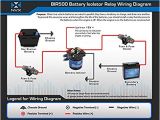 Stinger isolator Wiring Diagram Amazon Com Nvx 500 Amp Mobile Audio Relay Battery isolator Bir500