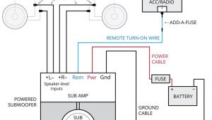 Sub and Amp Wiring Diagram Amplifier Wiring Diagrams How to Add An Amplifier to Your Car Audio