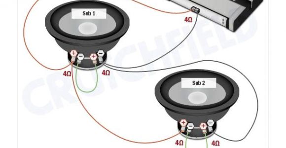 Subwoofer Wiring Diagram sonic Electronix Conexiones Subwoofer Doble Bobina 4 Ohms Serie Paralelo En Mono
